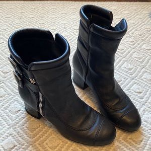 Chanel moto boots
